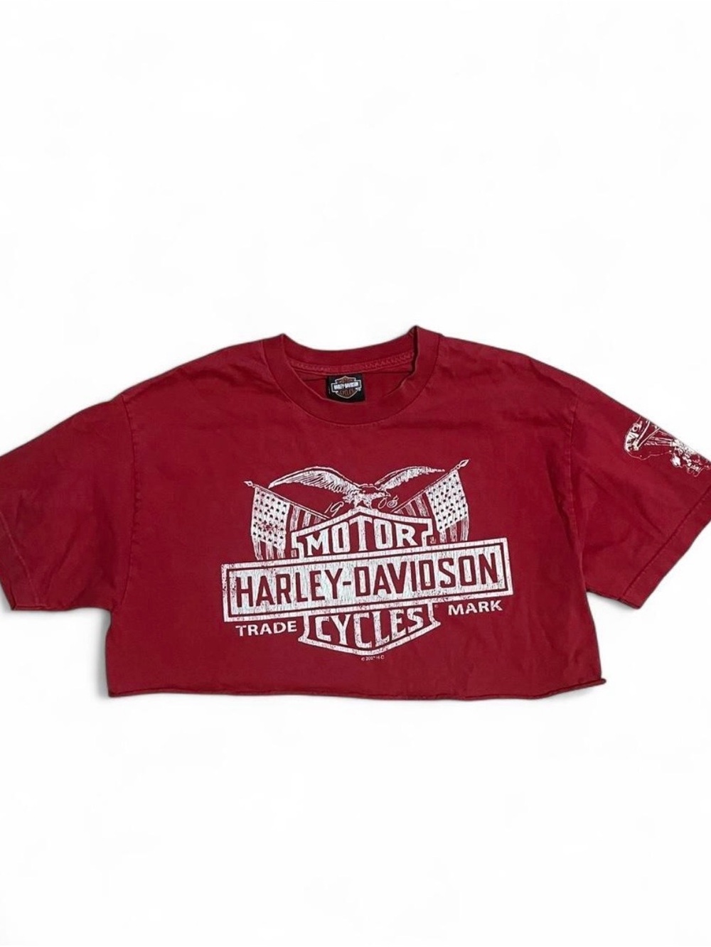 Harley-Davidson Red Graphic Crop Tee